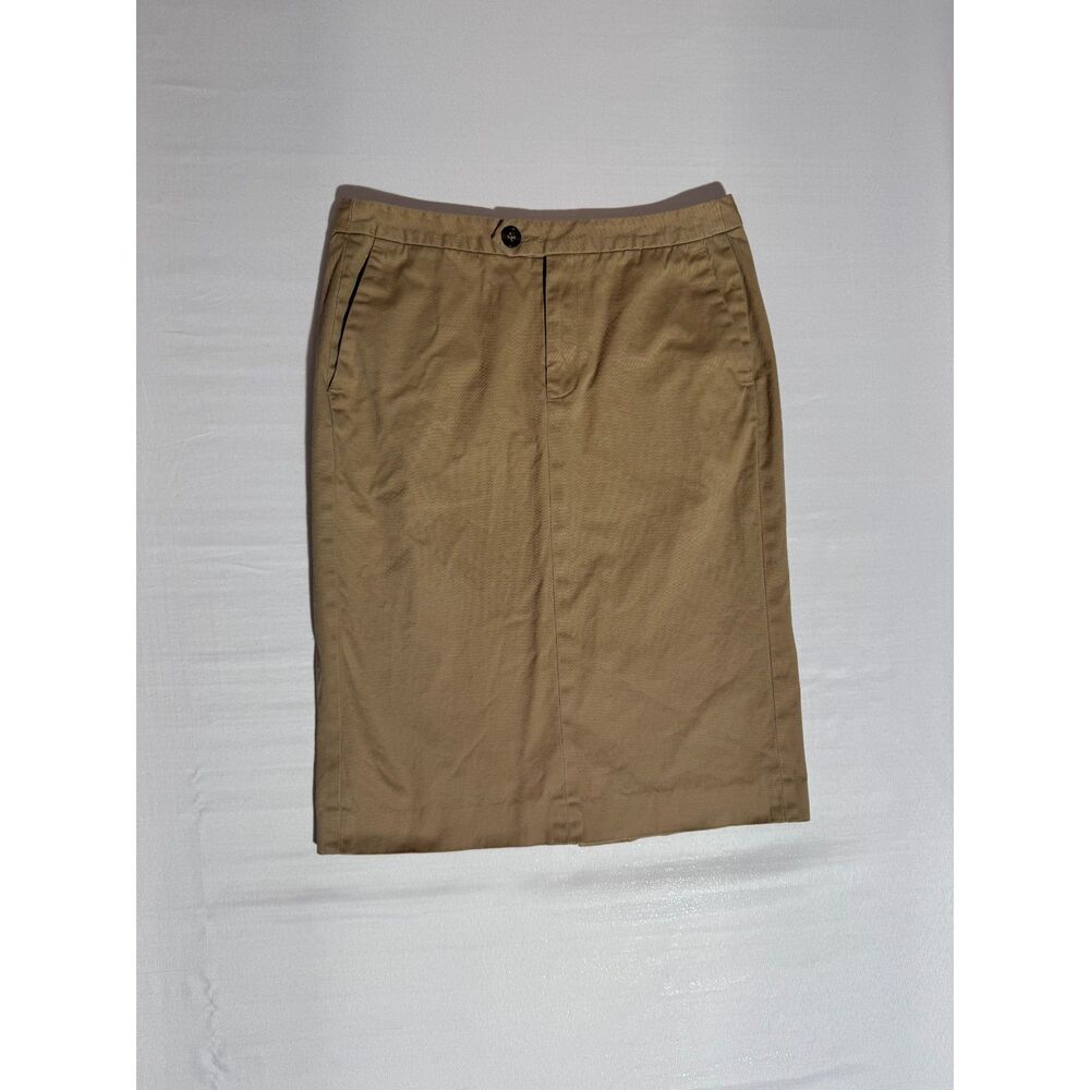 Y2K Banana Republic Tan/Khaki Pencil Skirt | Size 2